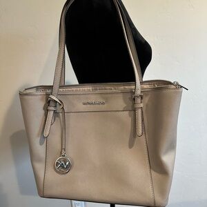 Michael Kors Large Grey Tote Saffiano Leather